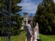 Bride and groom at the gate, Lisa Nicolosi photography